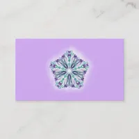 *~* Purple Teal Lavender  Star Healer Mandala Business Card