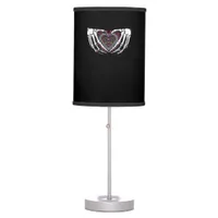 Skeleton Hand Heart Muertos Mexican Day Of Dead Table Lamp