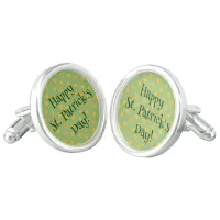 Cutesy Luck for the Irish Pair of Cufflinks