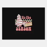 Tis The Season Christmas Tree Groovy Retro Debbie  Sign