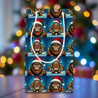Funny Christmas Bigfoot Sasquatch Small Gift Bag