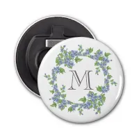 Floral Wreath Monogram Bottle Opener