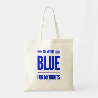 I'm Voting Blue Democrat Tote Bag