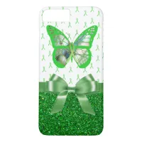 Lyme Disease Awareness Butterfly Faux Glitter iPhone 8 Plus/7 Plus Case