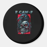 F-Caw-F Crow Humorous Graphic Magnet