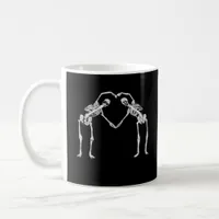 Two Skeleton Hearts Hands Classic Coffee Mug