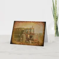 Old Tractor Card