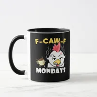 F-Caw-F Mondays Classic Minimal Clean Mug