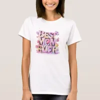 *~* AP72 Whimsical Mother Day Hearts Flowers 3-D T-Shirt