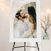 Boho Oasis Wedding Photo Welcome ID959  Foam Board