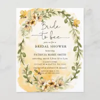 Budget Bride To Bee Honeybee Floral Bridal Shower