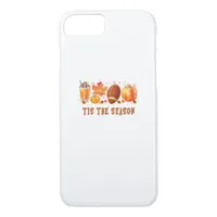 Tis The Season Leopard Football Halloween Fall iPhone 8/7 Case