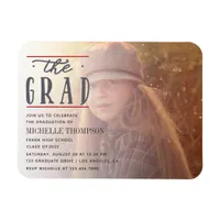 Graduation Photo Invitation Magnet