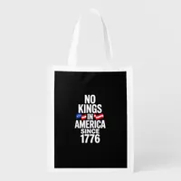 No Kings In America Since 1776 Simple Classic Grocery Bag