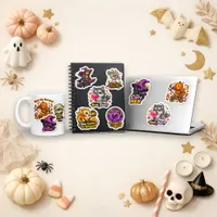 Cute Chibi Halloween Cartoon Monster Sticker