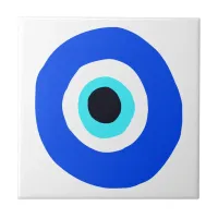 Evil Eye  Protector Lucky Talisman Greek Symbolic Ceramic Tile