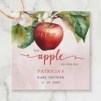 Apple of Our Eye Fall Girl Baby Shower Favor Tags