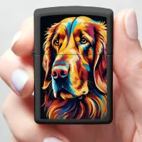 Golden Retriever Portrait Zippo Lighter