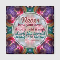 Fractal Art Fantasy Motivational Quote Magnet