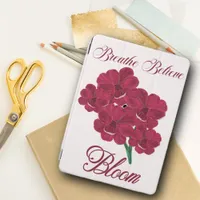 Vintage Burgundy Anemone Florals -Breathe, Believe iPad Air Cover