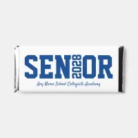 Blue Senior Graduation Block Letter Hershey Bar Favors