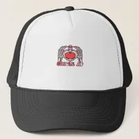 Af Skeleton Hands Valentines Day Classic Look Trucker Hat
