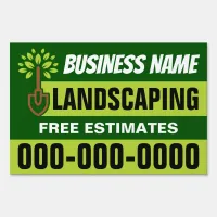 12” x 18” Modern Landscaping Double Sided Yard Sign