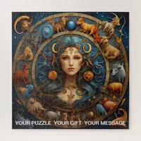 Fantasy Abstract Celestial Zodiac Sign Dreamscape Jigsaw Puzzle