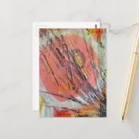 abstract side effects collage  postcard