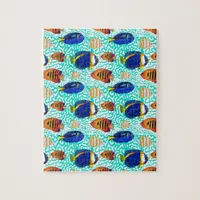 Underwater Swimming Tropical Aquarium Fish Jigsaw Puzzle