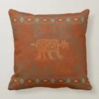 Southwest Canyons Petroglyphs Throw Pillow