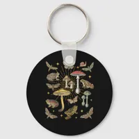Cottagecore Aesthetic Mushroom Frog Butterfly Gobl Keychain