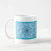 Mug - Waterwheel Graphic Pattern