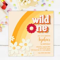 Retro “Wild One” First Birthday Invitation | Groov