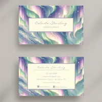 Celestial Astrology Northern Lights Professional  Business Card