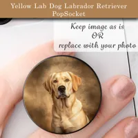Yellow Lab Dog Labrador Retriever PopSocket
