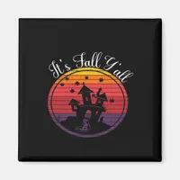 It’s Fall Y’all Vintage Halloween Scene Fall Magnet