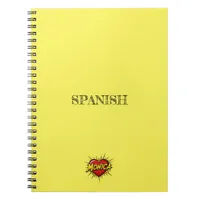 Monica Heart Yellow Notebook
