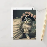 Adorable Pirate Cat Postcard