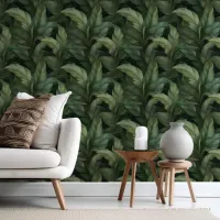 Dramatic Moody Foliage Green ID1051 Wallpaper