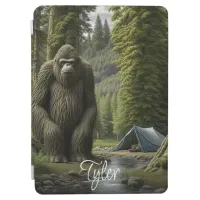 Bigfoot sitting in the Woods Personalized iPad Air Cover