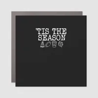 Tis The Season Fall Design Car Magnet