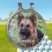 Dog Photo - Pet Photo Dog Dad Dog Lover Golf Hat Clip