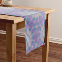 Pastel Mother of Pearl Pattern Name Monogram | Medium Table Runner