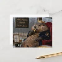King Groundhog Postcard