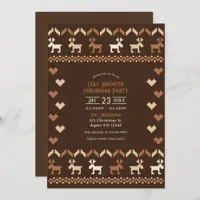 Cocoa & Cinnamon Ugly Sweater Christmas Party Invitation