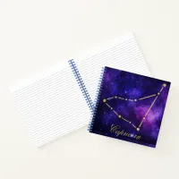 Gold Capricorn Constellation Dark Galaxy| Notebook