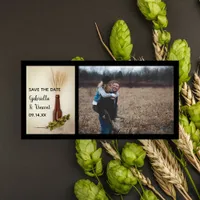 Wheat and Hops Brewery Wedding Save the Date