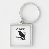 F-Caw-F Funny Crow Keychain
