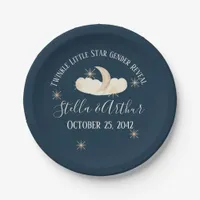 Twinkle Little Star Gender Reveal Celestial Paper Plates